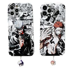 Mamarmot Anime Phone Case Compatible with iPhone 13, Cartoon Satoru Goj Figure Soft Phone Case for iPhone 13 Comes with Keychain (Goj, for iPhone 13)