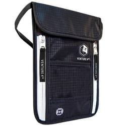 VENTURE 4TH Travel Neck Wallet with RFID Blocking – Passport Holder Neck Pouch for Men and Women to Keep Documents Safe