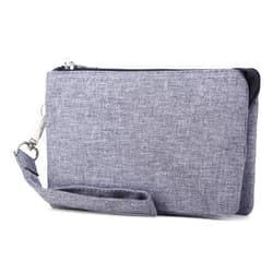 Crest Design Water Repellent Cell Phone Purse Wristlet Clutch Wallets For Women With Wrist Strap