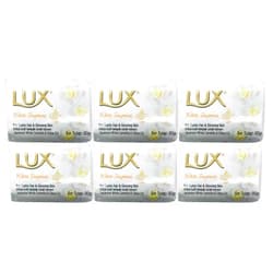 Lux Home LUX White Impress Bar Soap, Japanese White Camellia Citrus Oil 80gm (Pack of 6)