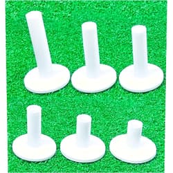 BEAUTOPE 6 Pcs Mixed Size Golf Rubber Tees Golf Practice Tees for Golf Hitting Mats Driving Range and Outdoor Training