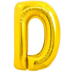 TONIFUL 40 Inch Large Gold Letter D Balloons, Foil Mylar Big Balloons for Birthday Party Anniversary Decorations