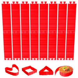 Jucoan 16 Pack Silicone Cake Mold Magic Bake Snake, Silicone Cake Shapers for DIY Round Rectangular Heart Shape Cake Dessert, Ice Barrier for Tie Dye