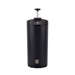 BruTrek Steel Toe 3.0 Travel Coffee Press - Brew 20 fl.oz On The Go - No Spill Lid, Double Wall Vacuum Insulated Stays Hot for Hours, French Press Coffee (Obsidian Black)