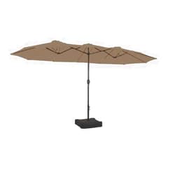 Garden Winds Replacement Canopy Top Cover Compatible with The Phi Villa, Aecojoy, PatioFestival, AbcCanopy, Kozyard, Lokatse A701007300, Pf18259, UB02, KZUM15NAV, PF19302 15 ft Umbrella - RipLock 350 - Nutmeg