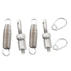 TUOREN 2 Sets Bass Drum Pedal Spring Tension Assembly Kick Drum Pedal Foot Pedal Spring Assembly Spring Percussion Hardware Part Bass Instrument Parts