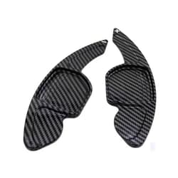 CANVIJ Steering Wheel Paddle Carbon Fiber Car Steering Wheel Shift Paddle Extension Car-Styling Sticker, for Audi A6 C7 2012-2018