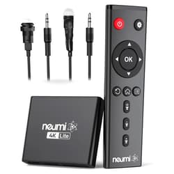 NEUMITECH NEUMI Atom 4K Lite Ultra-HD Digital Media Player with Motion Sensor and Push Button Trigger Bundle, Plays 4K/UHD Videos from USB Drives and SD Cards, HEVC/H.265, HDMI, Automatic Playback and Looping