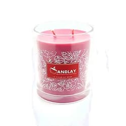 Candlay La Fluer De Rose Scented Candle jar | Luxury Soy-Bees Wax Scented Candle | Rose Scented Candle Jar 8.1 Oz