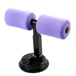 YLCJ Multifunctional sit-up Stand Home Fitness Equipment Self-Priming Portable with Parallel Bars Height Adjustable for Home Gym Arm for Waist Yoga, Purple, A