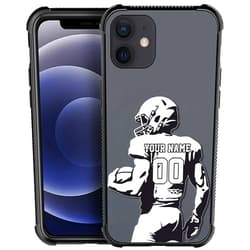 Generic Customized for iPhone 12 Mini Case,American Football-N Custom Cases Compatible with iPhone 12 Mini for Boys/Men,Personalized Name Number Protective Case Compatible with iPhone 12 Mini