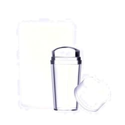 Lily Brown Nail Art Stamper Clear Silicone Stamping Jelly With Scraper Transparent Visible Body No Different For DIY Nail Decor Nail Stamping Tool With Scraper