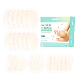 Welnove Moleskin Tape Pads for Blister - 26ct Adhesive Blisters Bandages for Flats, Foot, Toe, Feet, Finger - Mole Skin Patch for Blister,Callus,Bunion Prevention & Recovery - Travel Essentials
