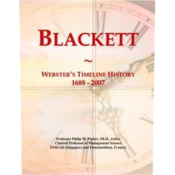 By Philip M. Parker (Author) Blackett: Webster's Timeline History, 1688 - 2007