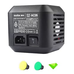 EACHSHOT Godox AC-26 Adapter for Godox AD600Pro, Flashpoint XPLOR 600 Pro Witstro Outdoor Flash Monolights (Godox AC-26)