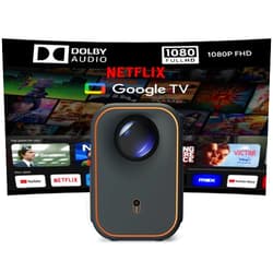 XMING [Global Google TV] Xming Episode One Portable Projector 1080P Native Resolution, 300 ANSI Lumens Built-in Netflix Auto Vertical Correction Projectors