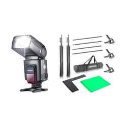 Neewer TT560 Flash Speedlite for Canon Sony Nikon Panasonic Olympus Pentax and Other DSLR Cameras, Digital Camera Speedlight with Standard Hot Shoe, Background Stand Support System Included