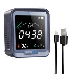 INKBIRDPLUS Indoor CO2 Meter, Air Quality Monitor can monitor Temperature & Humidity, Carbon Dioxide Detector with Alarm Function, CO2 Detector for Grow Tents, Wine Cellars, Homes, Cars