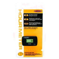 Hardline Products HR-8063 Hour Meter, Black