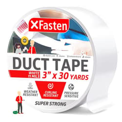 XFasten Super Strong Duct Tape, White, 3