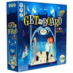 IELLO: Get On Board: Paris & Rome - A Clever Flip & Write Board Game, Create The Best Metro Line in Two Cities, Ages 8+, 1-5 Players, 30 Mins