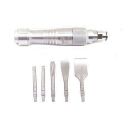 WILIN Micro Air Flux Chipper Dental Tools Pneumatic Scraper Scaling Gas Shovel Chisel Pencil Medical Gypsum Breaker Carved Wood Stone Marble Carving With 5 Chisels