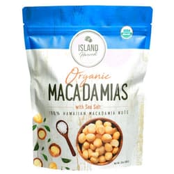 Island Harvest Organic Macadamia Nuts with Sea Salt - 100% Hawaiian Keto Friendly Nuts, All-Natural Non-GMO Macadamia Nuts Salted, Gluten-Free Dry Roasted Whole and Half Nuts; 20 Ounce (Pack of 1)