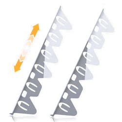 Feotenn Stove Gap Covers Stainless Steel, 2 Pack Stove Gap Fillers Oven Gap Filler, Easy Retractable Length 13.8