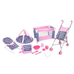 Lissi 5 Piece Doll Deluxe Nursery Play Set with Accessories