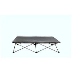 Regalo My Cot Extra Long Portable Bed, Includes Fitted Sheet, Gray 54x28x12 Inch (Pack of 1)