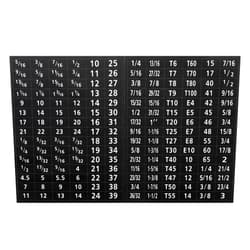 PATIKIL Tool Box Labels, 2 Set 180 Toolbox Decals Wrench Socket Size Stickers for Socket Sets Tools Labeling Organization, Black