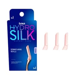 Schick Hydro Silk Dermaplaning Wand Refill Blades, 3ct Dermaplane Microblades for Face