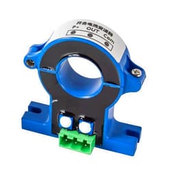 GVMUKNYE Aperture 50mm DC 0-10V 0-5V output Hall current sensor 0-50A 100A 500A DC current detection open loop perforated current transmitter DC24V(DC 0-600A,DC 0-10V output)