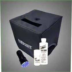 GLO GERM Glo Box Kit with Glo Germ Gel, Powder, 21 LED UV Flashlight & Folding Box