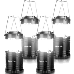 Lepro LED Camping Lanterns Battery Powered, Collapsible, IPX4 Water Resistant, Outdoor Portable Lights for Emergency, Hurricane, Storms and Outages