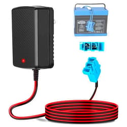 Generic 12V Battery Charger for Peg-Perego Johns Deere Ground Force Tractor Gators XUV Polaris Outlaw Citrus RZR 900 Powered 12 Volt Charger for Kids Ride On Electric Car Toys