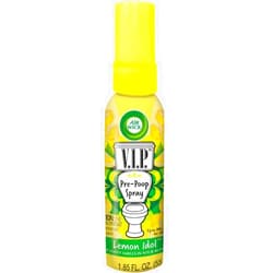 Air Wick V.I.P. Pre-Poop Toilet Spray, Up to 100 uses, Contains Essential Oils, Lemon Idol Scent, Travel size, 1.85 oz, Holiday Gifts, White Elephant gifts, Stocking Stuffers