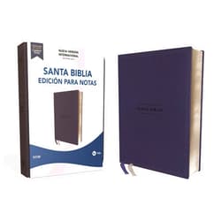 Spanish Edition by Nueva Versión Internacional (Author), Vida (Author) NVI, Santa Biblia, Revisión 2022, Edición para notas, Leathersoft, Azul marino, Palabras de Jesús en Rojo, Comfort Print (Spanish Edition)