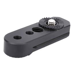 Acouto Alloy Camera Stabilizer Expansion Plate Gear Adapter Board forweebill s withGear Interface, Universal 1/4in and 3/8in Screw Holes