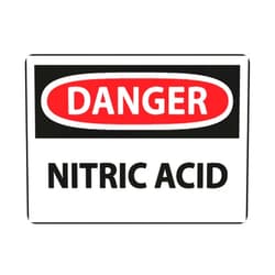 MULTIBRIGHT Warning Notice Traffic sign,DANGER Nitric Acid, Aluminum Safety Danger Tin Road Sign Safety Signs For Workplace