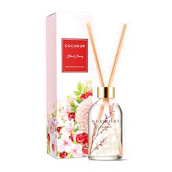 Cocod'or COCODOR Herbarium Reed Diffuser/Black Cherry/6.7oz(200ml)/ Fragrance Scent Essential Oil Stick Diffuser Set for Bedroom Bathroom Home Décor