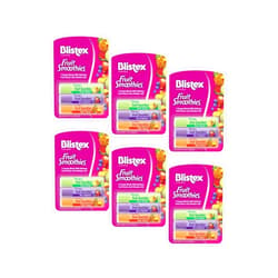 Blistex Fruit Smoothies Lip Moisturizers 3 Sticks 0.10 oz each Pack of 6