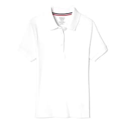 French Toast Girls' Short Sleeve Picot Collar Polo School Uniform Shirt (Standard and Plus)