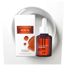 Grospe Glutathione Serum,20000ppm Glutathione and Hyaluronic Acid Korean Skin Care Dark Spot Serum Improve Skin Elasticity Anti-Aging Face Serum for Women 30ml