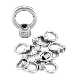 QWORK Lifting Eye Nut, 10 Pack, 1/4