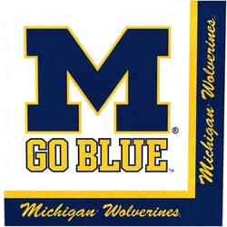 Trendware University of Michigan Napkins, 60 Count