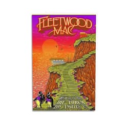 SHOKHI Fleetwood Mac Band Poster Retro Poster Rock Band Poster Poster Decorative Painting Canvas Wall Posters and Art Picture Print Modern Family Bedroom Decor Posters 12x18inch(30x45cm)