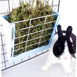 RUBYHOME Hay Feeder for Rabbits, Guinea Pigs, and Chinchillas - Minimize Waste and Mess with 9 1/4