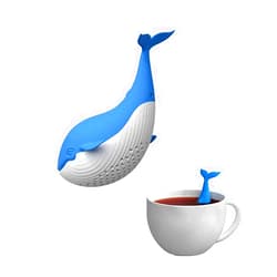 Sanderala Tea Infuser,Whale Filter Diffuser Loose Tea Silicone Strainer for Different Mugs and Leaves
