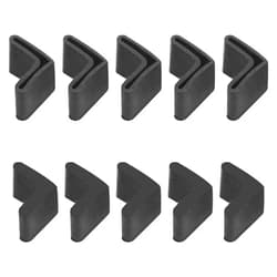 Hilitchi 20 Pcs 30mm x 30mm L Shaped Black Rubber Angle Iron Caps Furniture Angle Pads Bed Steel Frame Racks Shelves Rubber Feet Covers